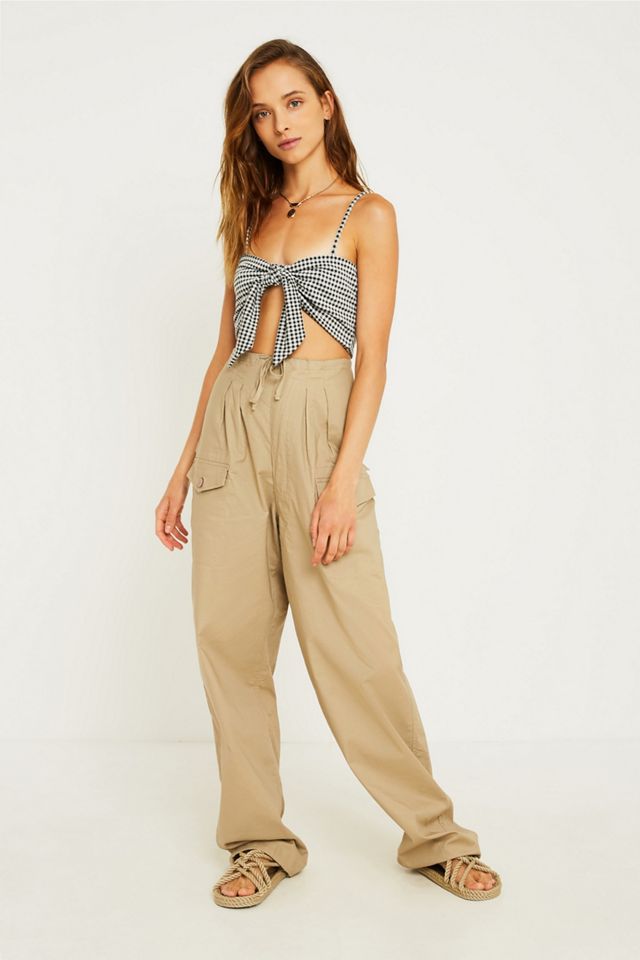 UO Gingham Tie Front Cami #2