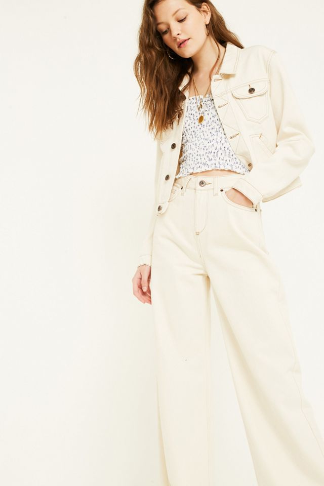 Urban Outfitters – Gesmoktes Camisole in Weiß mit Blümchenprint #2