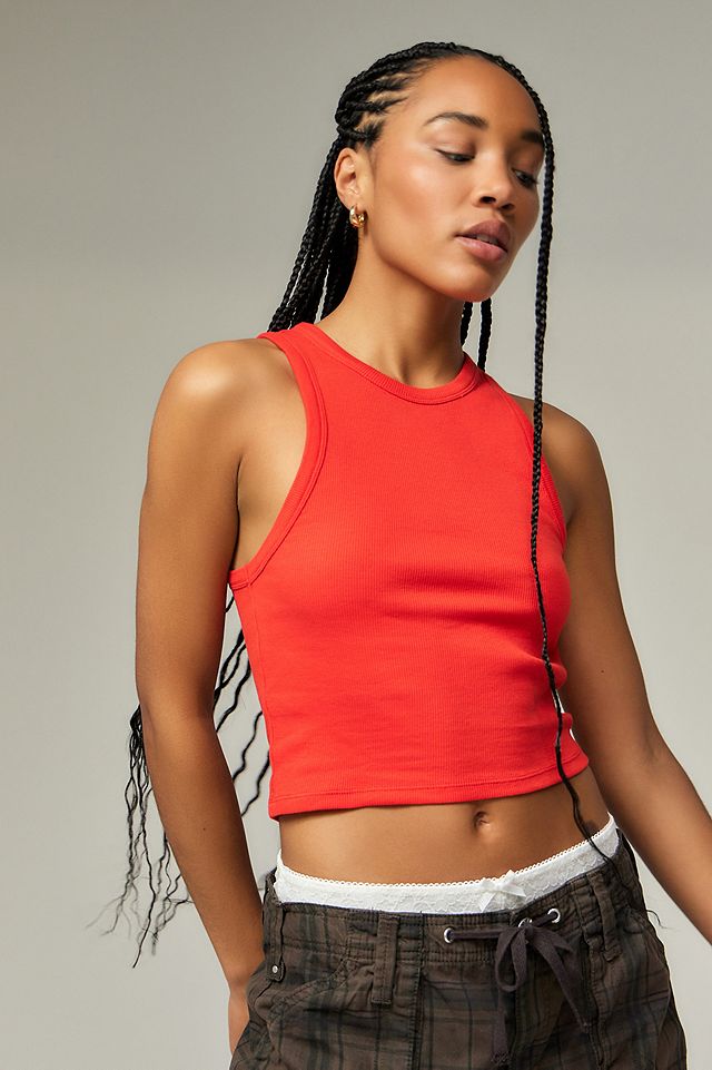Taylor Knit Ribbed Crop Tank. Taylor Knit Ribbed Crop Tank.