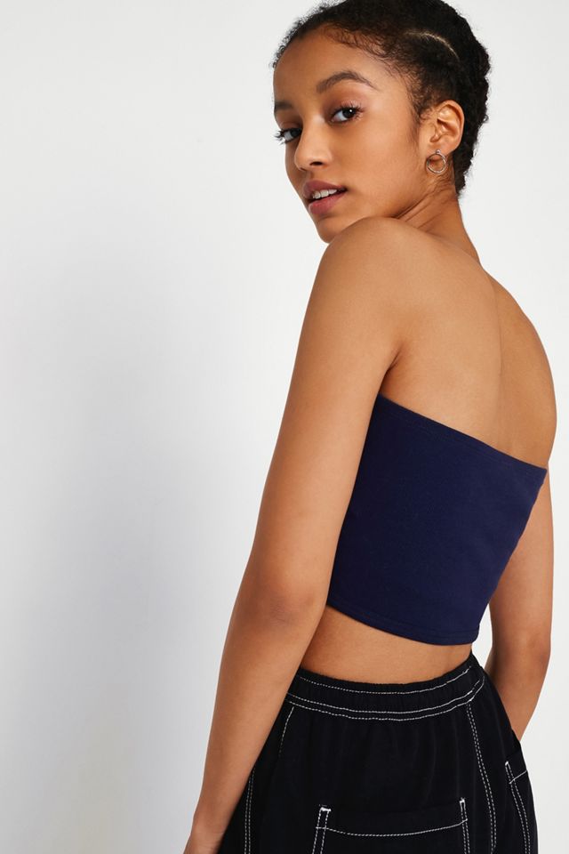 UO Colour-Blocked Striped Bandeau Top #1