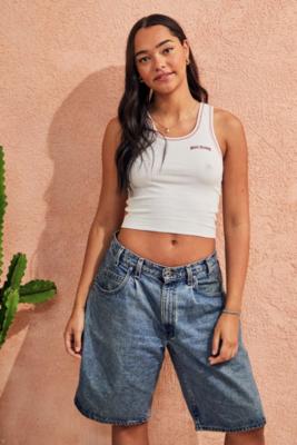 BDG Scoop Neck Stitch Vest - White L at Urban Outfitters