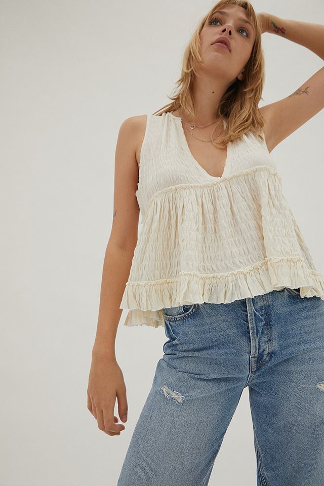 Pia Babydoll Top | Urban Outfitters UK