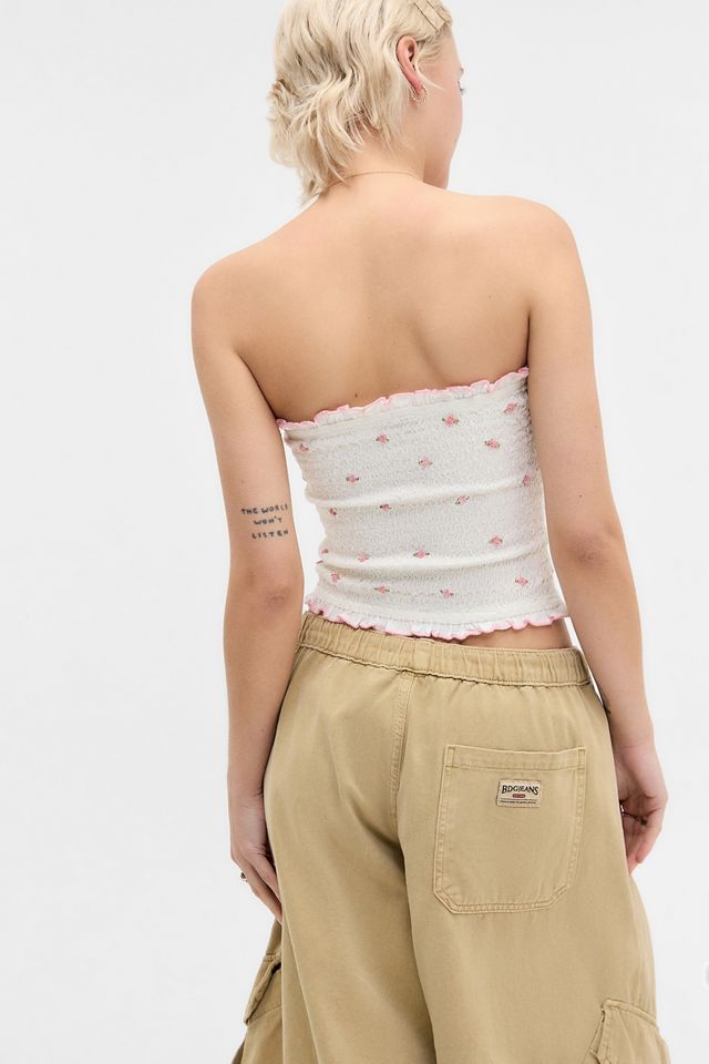 Kimchi Blue Amelia Rose Shirred Bandeau Top #3