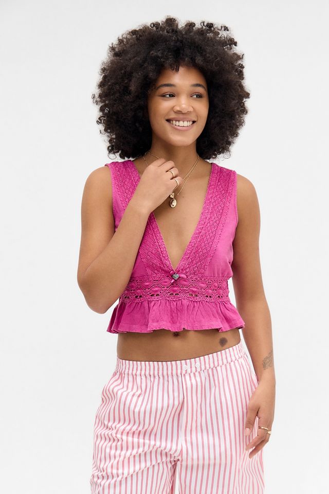 Kimchi Blue Leslie Rückenfreies Plunge Top #7