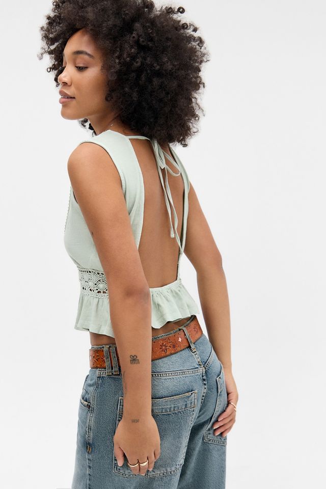Kimchi Blue Leslie Rückenfreies Plunge Top #6