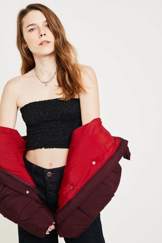 UO Black Glitter Tube Top #1