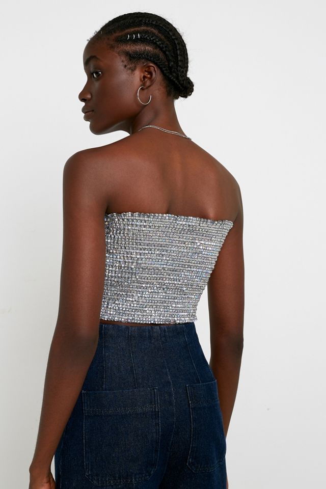 UO Holographic Tube Top #3