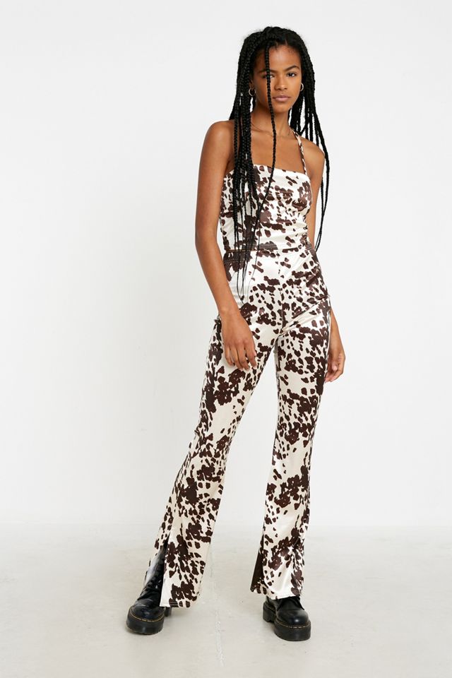 UO Cow Print Satin Strappy Back Cami #2