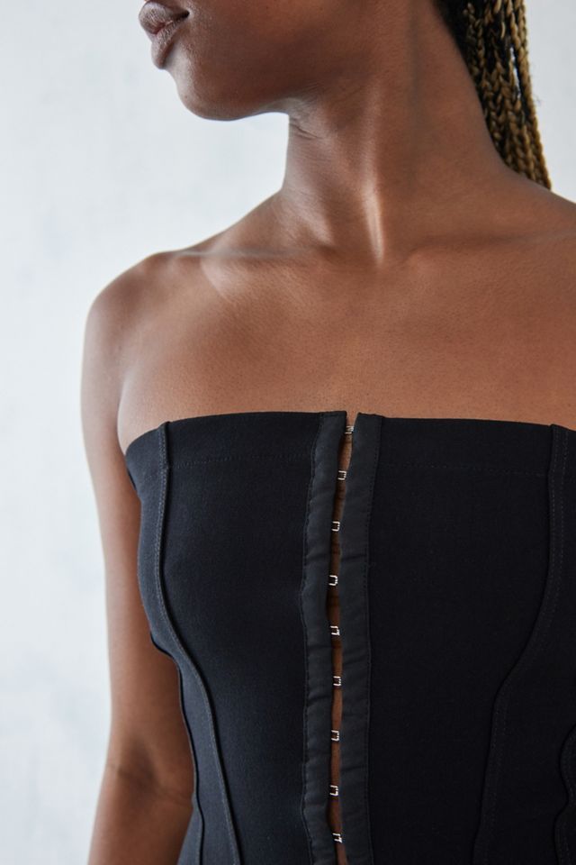 UO Haley Ponte Bandeau Corset Top #2