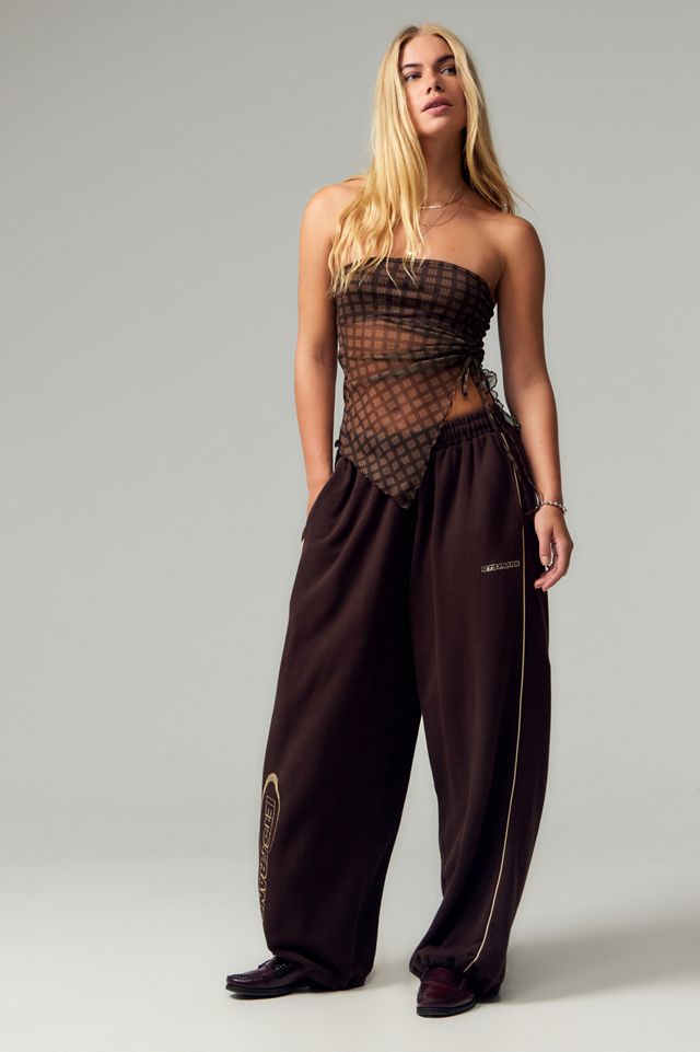 Silence + Noise REM Check Ruched Bandeau Top #1
