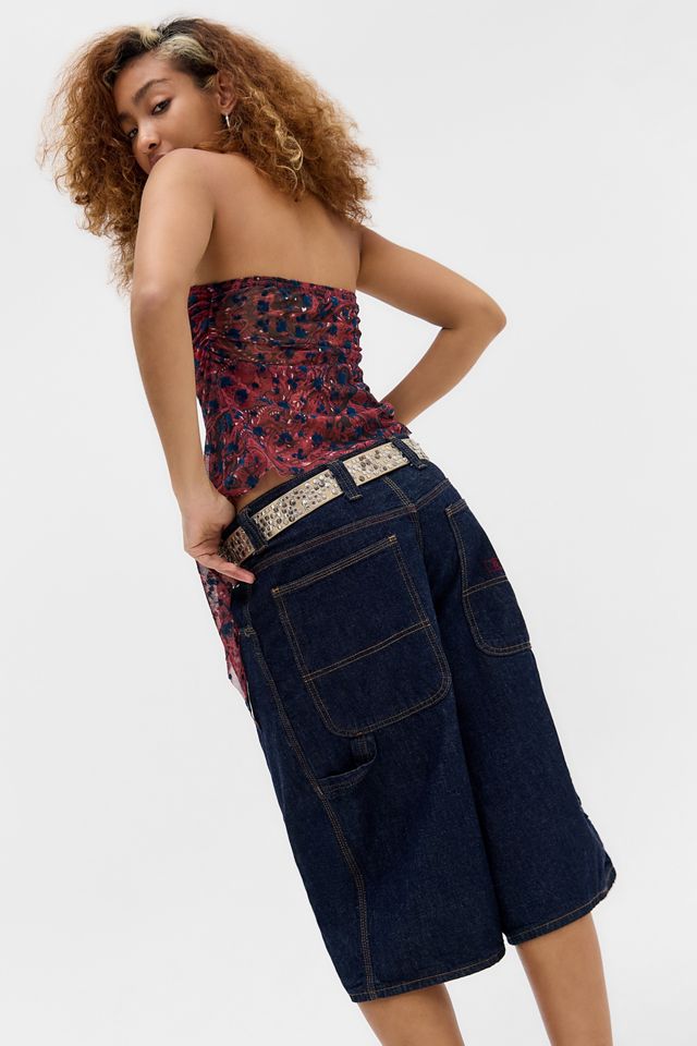 Kimchi Blue Rotes Indie Paisley geflocktes Bandeau Top #3