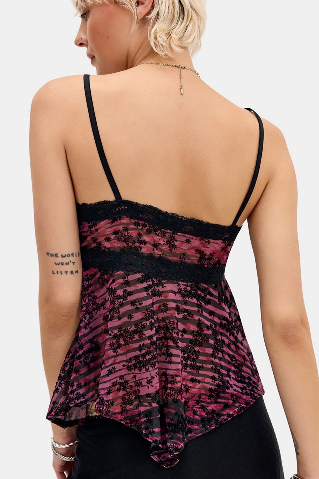Kimchi Blue Celia Flocked Babydoll Cami #3