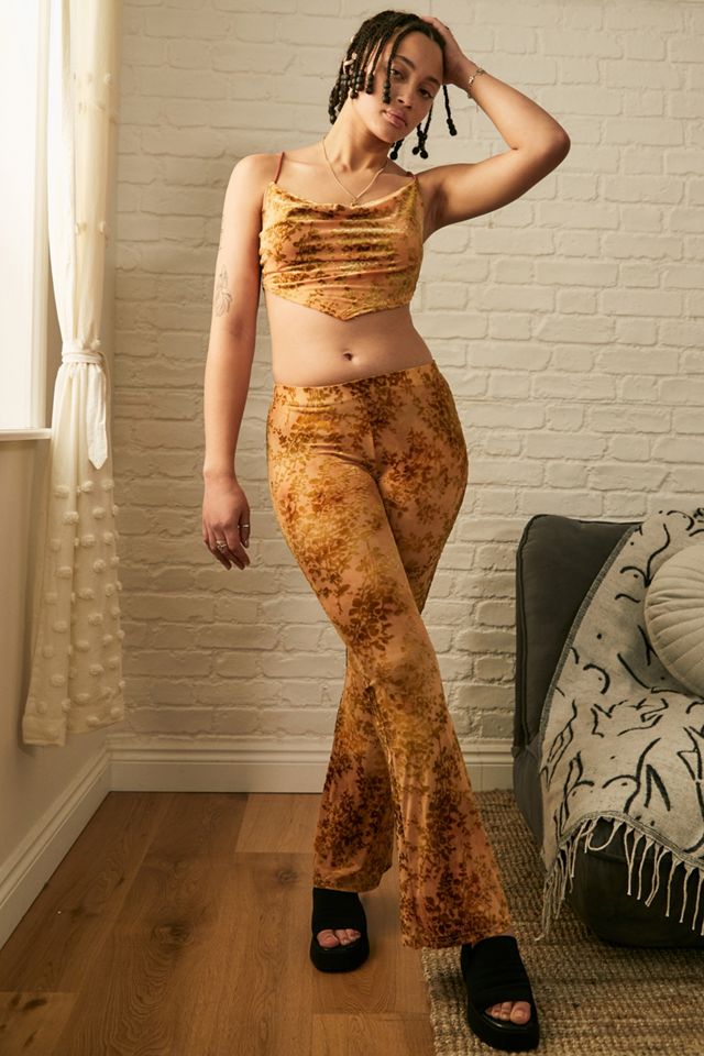 UO - Caraco ourlet mouchoir en pointe orange brûlé #1