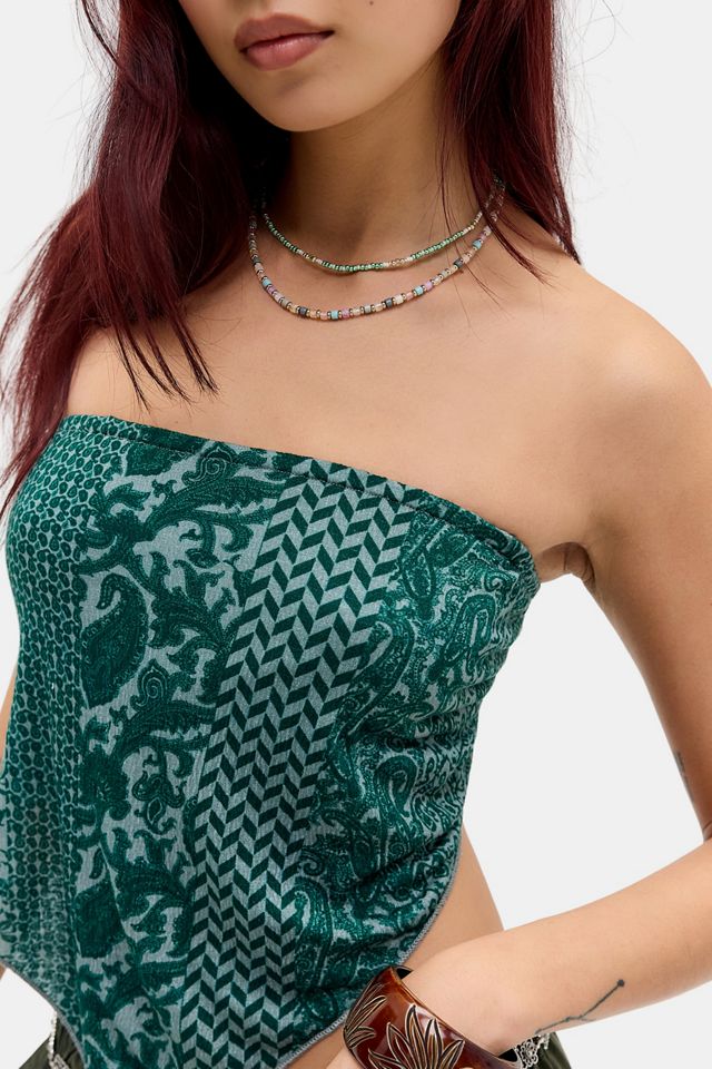 UO Schal Druck Bandeau Top #1