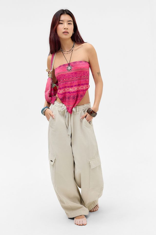 UO Scarf Print Bandeau Top #2