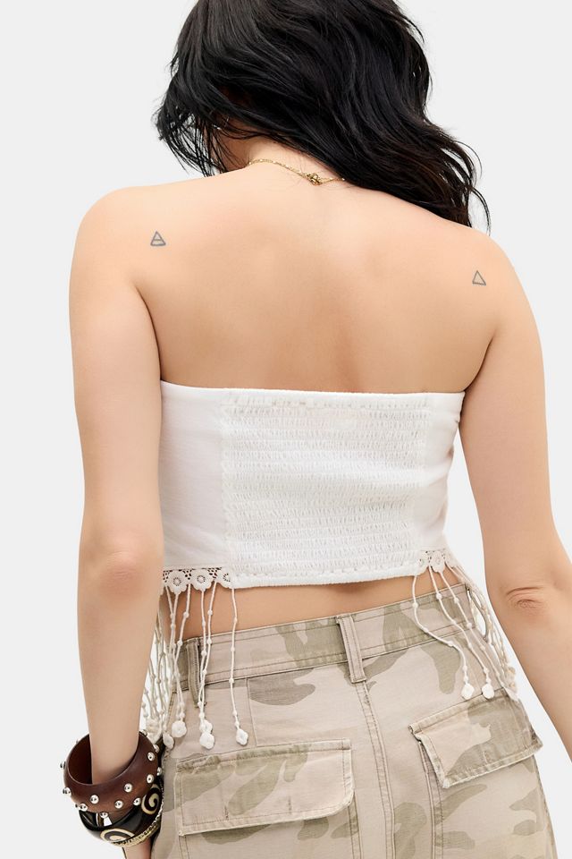 UO Bandeau-Top mit Schalfransen #3