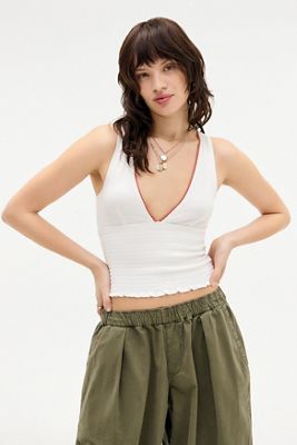 Kimchi Blue Verity Shirred Vest