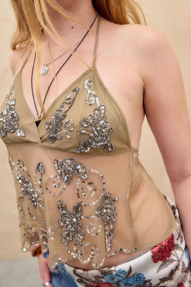 Kimchi Blue Canotta Mya con Perline #1