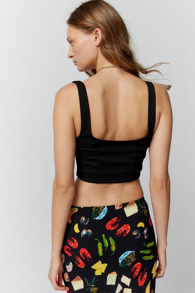 Silence + Noise Reina Lace-Up Top #3