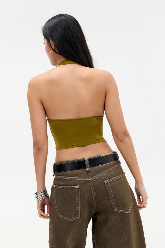 Silence + Noise Marla Zip Halterneck Top #3