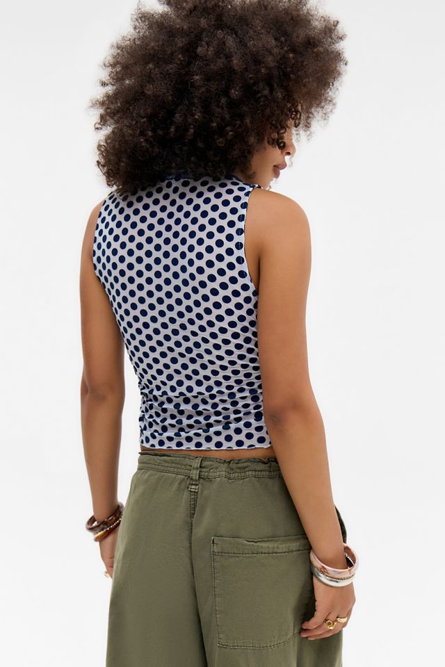 UO Ivy Spot Flocked Vest Top #3