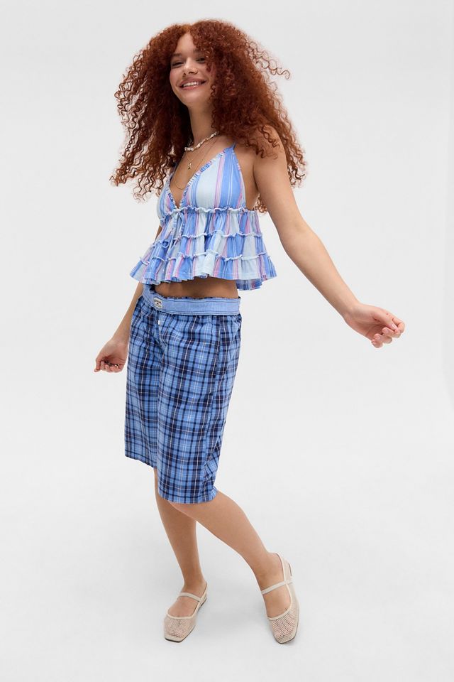 Canotta a Righe Nia Babydoll Kimchi Blue #1