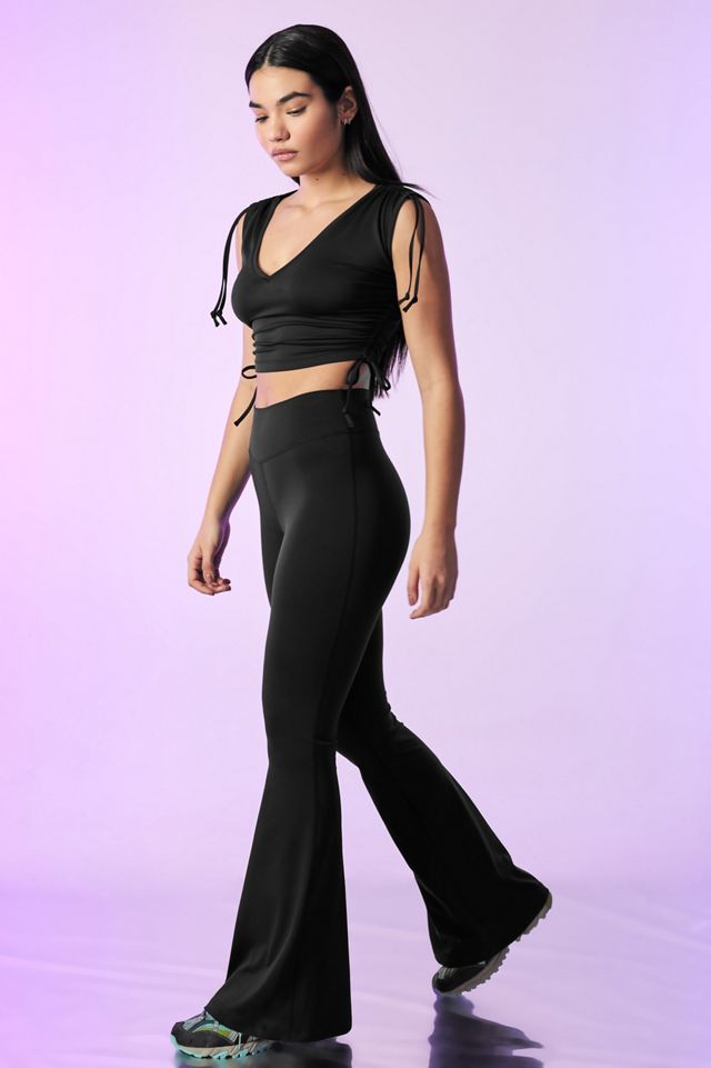 iets frans... Cap Sleeve Ruched Crop Top #1