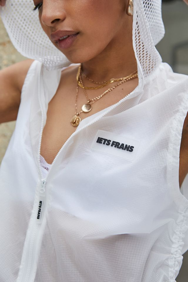 iets frans... Sheer Ripstop Hooded Vest  #1