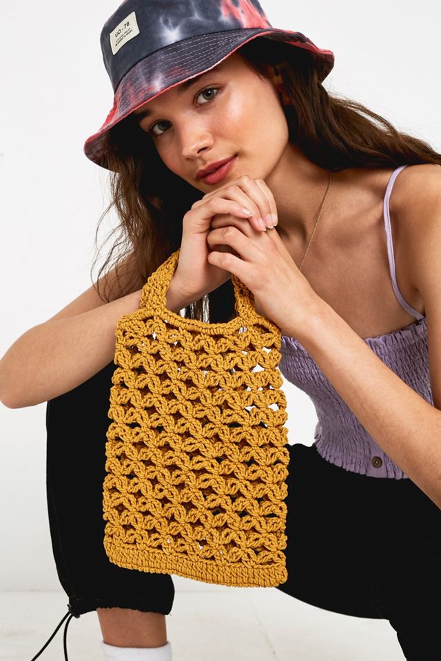 UO Mini Macrame Tote Bag