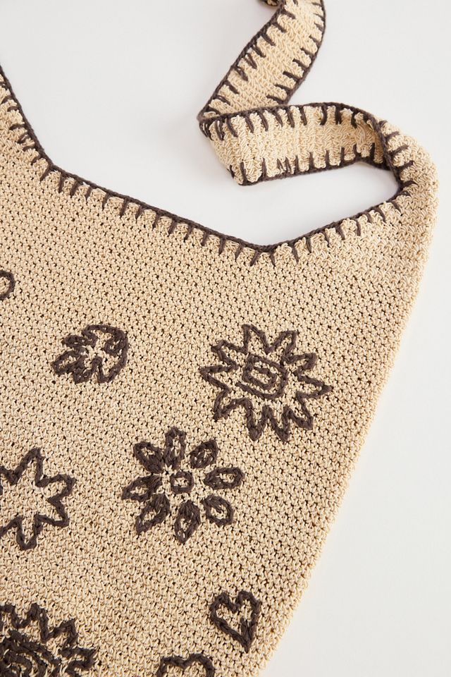 Sac à bandoulière motif macramé UO #5