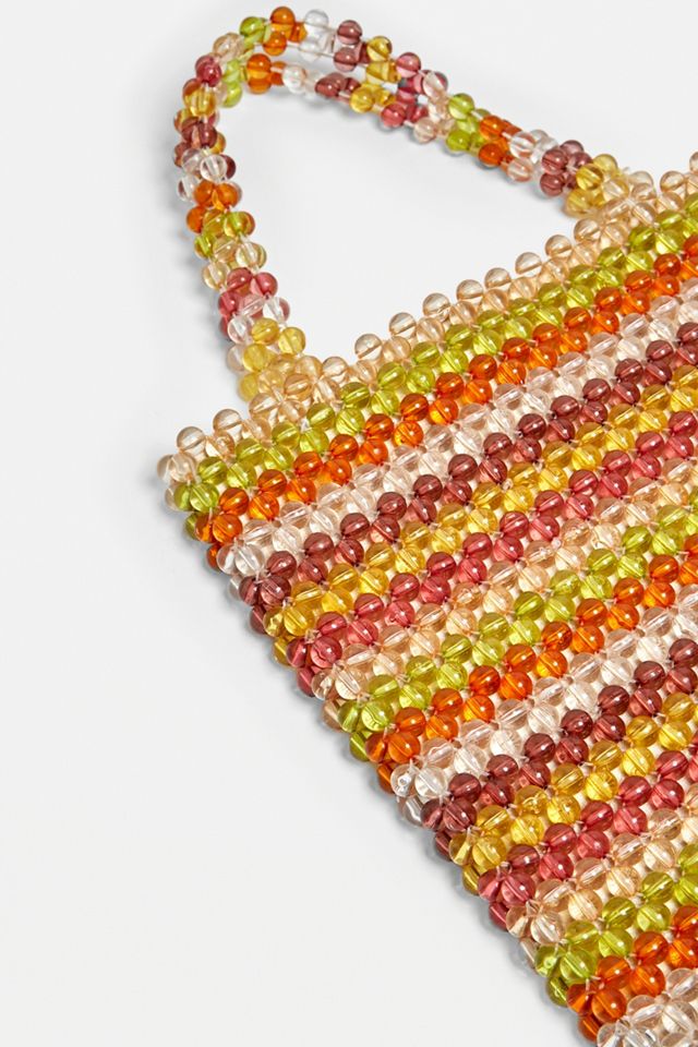 Urban Outfitters – Kleine Tragetasche in gestreiftem Perlendesign #3