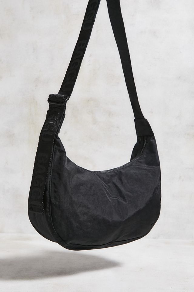 BAGGU Black Medium Nylon Crescent Bag | Urban Outfitters UK