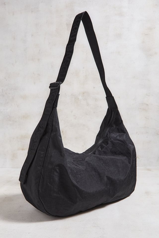 BAGGU Black Large Nylon Crescent Bag #1