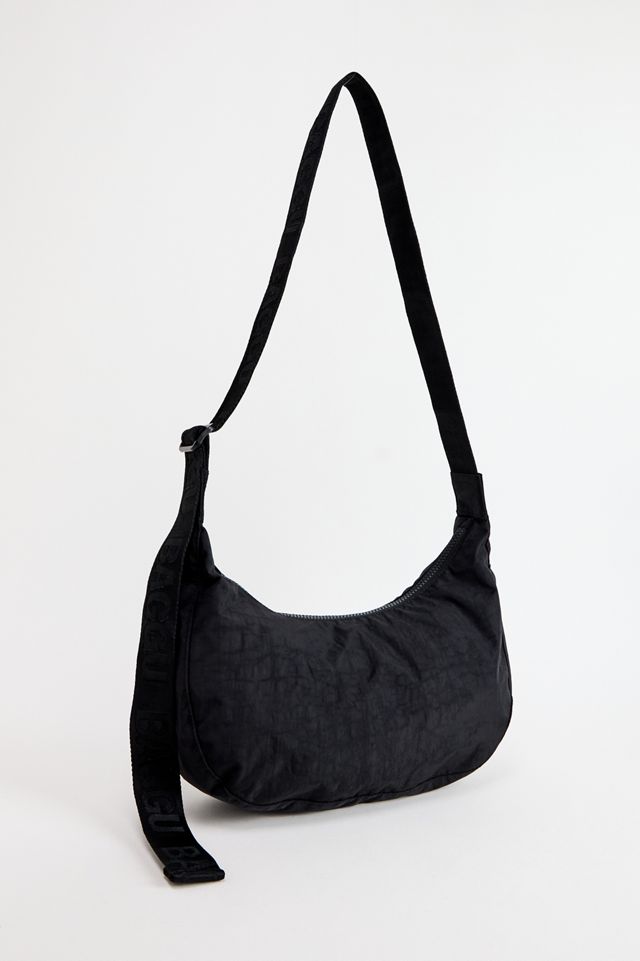 BAGGU Borsa Mezzaluna Media in Nylon Nero #1