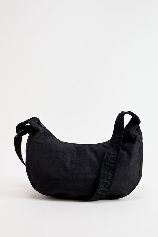 BAGGU Borsa Mezzaluna Media in Nylon Nero #2