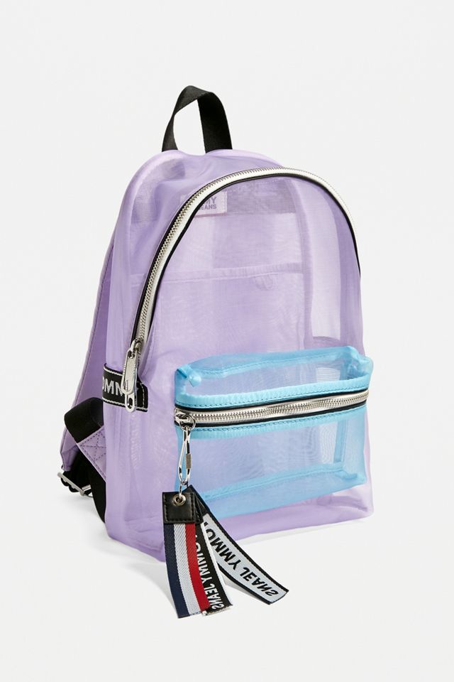 Tommy Jeans Mesh Logo Tape Mini Backpack Urban Outfitters UK