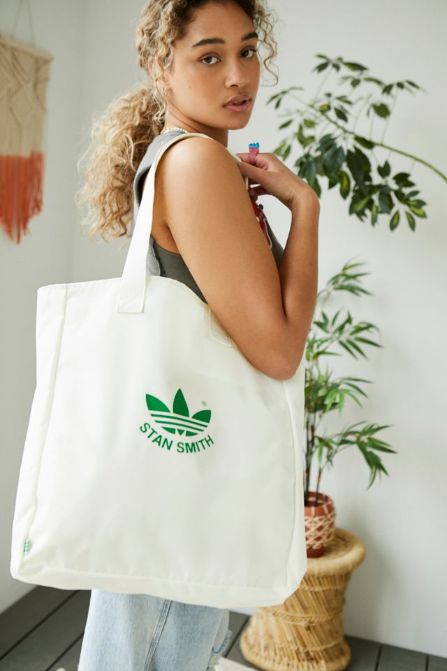 adidas White Green Stan Smith Shopper Bag