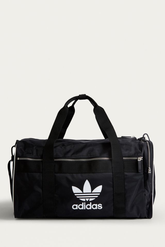 adidas Originals Medium Black Barrel Bag | Urban Outfitters UK