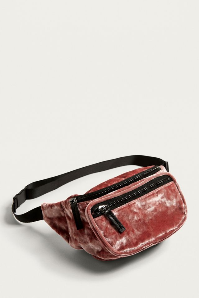 BDG Pink Velvet Bum Bag #1