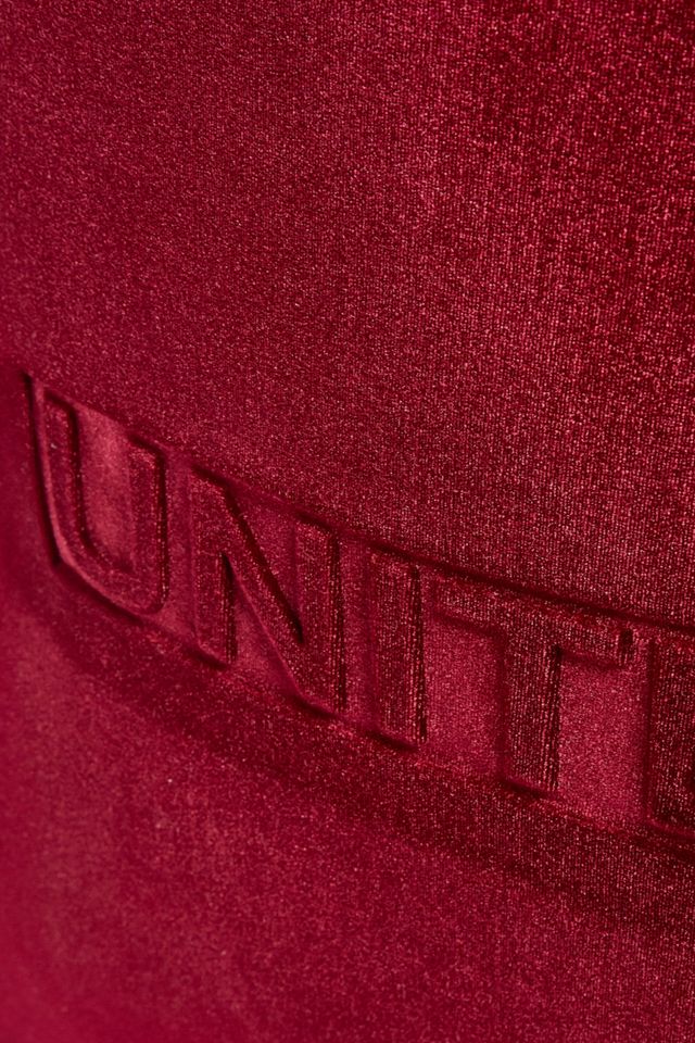 Unite Burgundy Velvet Embossed Tote Bag #2