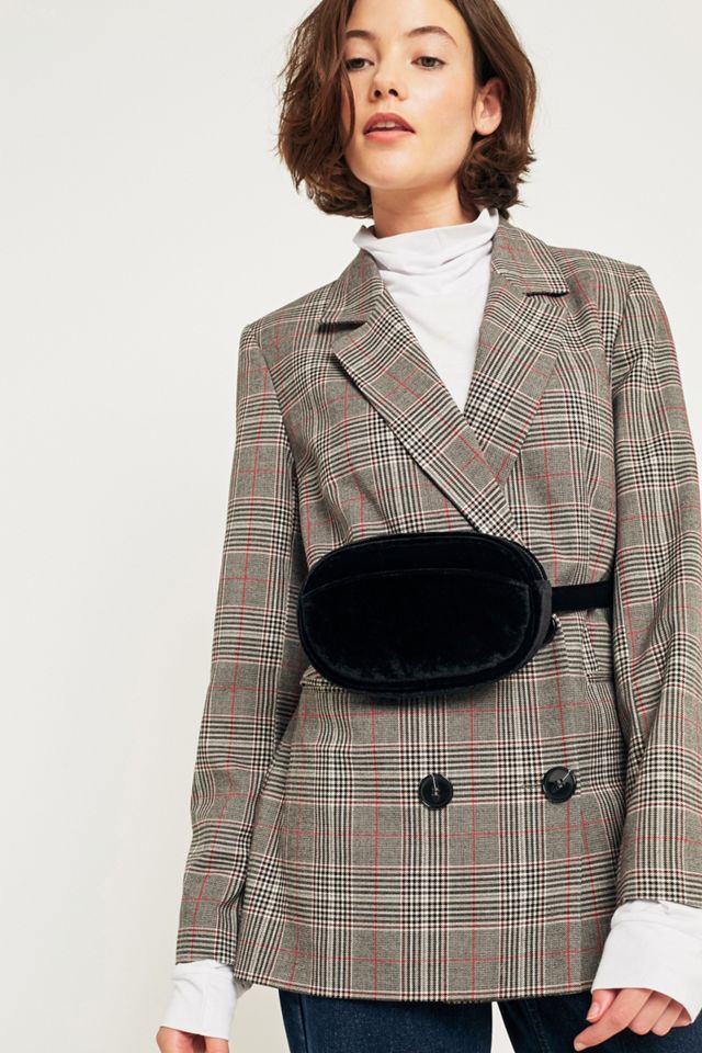 Rounded Velvet Bum Bag #1