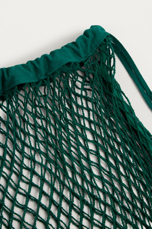 Green Mesh String Backpack | Urban Outfitters UK