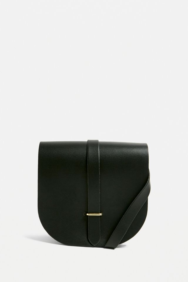 The Cambridge Satchel Company Black Leather Saddle Bag #1