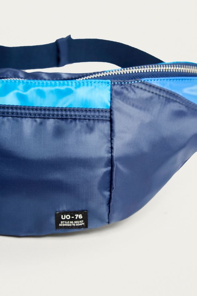 UO Nylon Colourblock Oversized Bum Bag - Navy #2