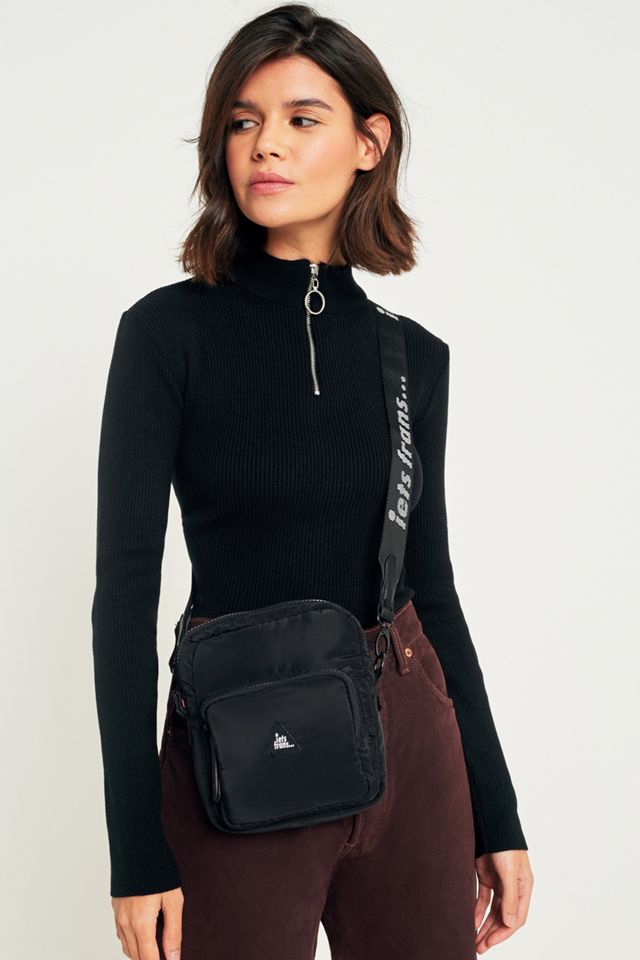 iets frans… Black Nylon Crossbody Bag #1