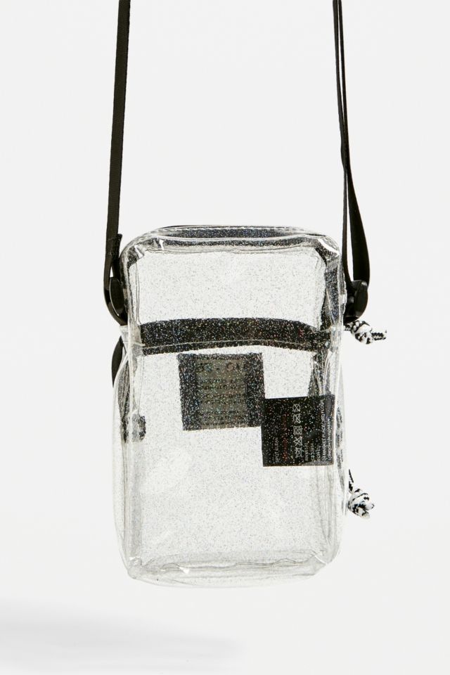 UO Transparent Glitter Pouch Crossbody