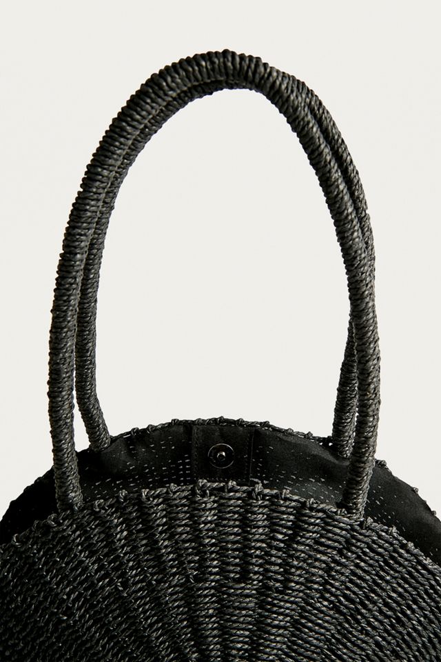 UO Round Straw Tote Bag #4