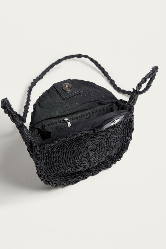 Round Straw Crossbody #3