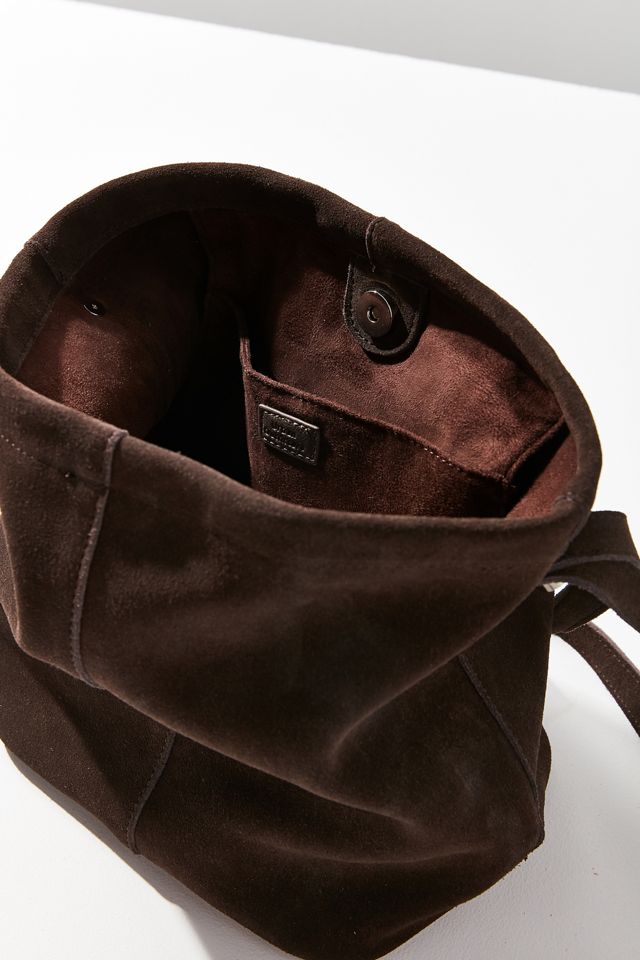 Brown Suede Bucket Bag #2