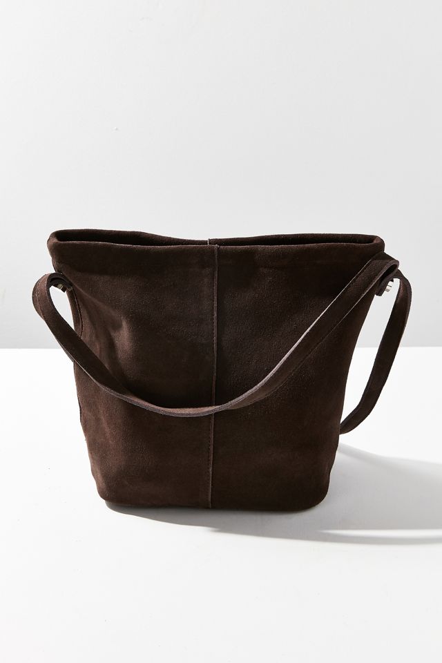 Brown Suede Bucket Bag #5